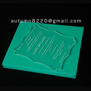 Quality ICB (4) unnormal wedding invitation plastic for sale