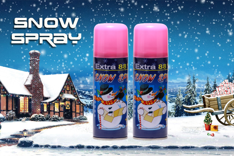 Quality Birthday Christmas Festival White Snow Spray Artificial Carnival Party Foam Spray for sale
