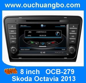 Quality Ouchuangbo stereo satnavi car kit S100 Skoda Octavia 2013-2015 with USB 1080P Czech map for sale
