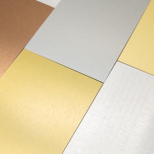 Quality Brushed Silver 3mm PE Aluminum Composite Panel For Signage Board Printing for sale