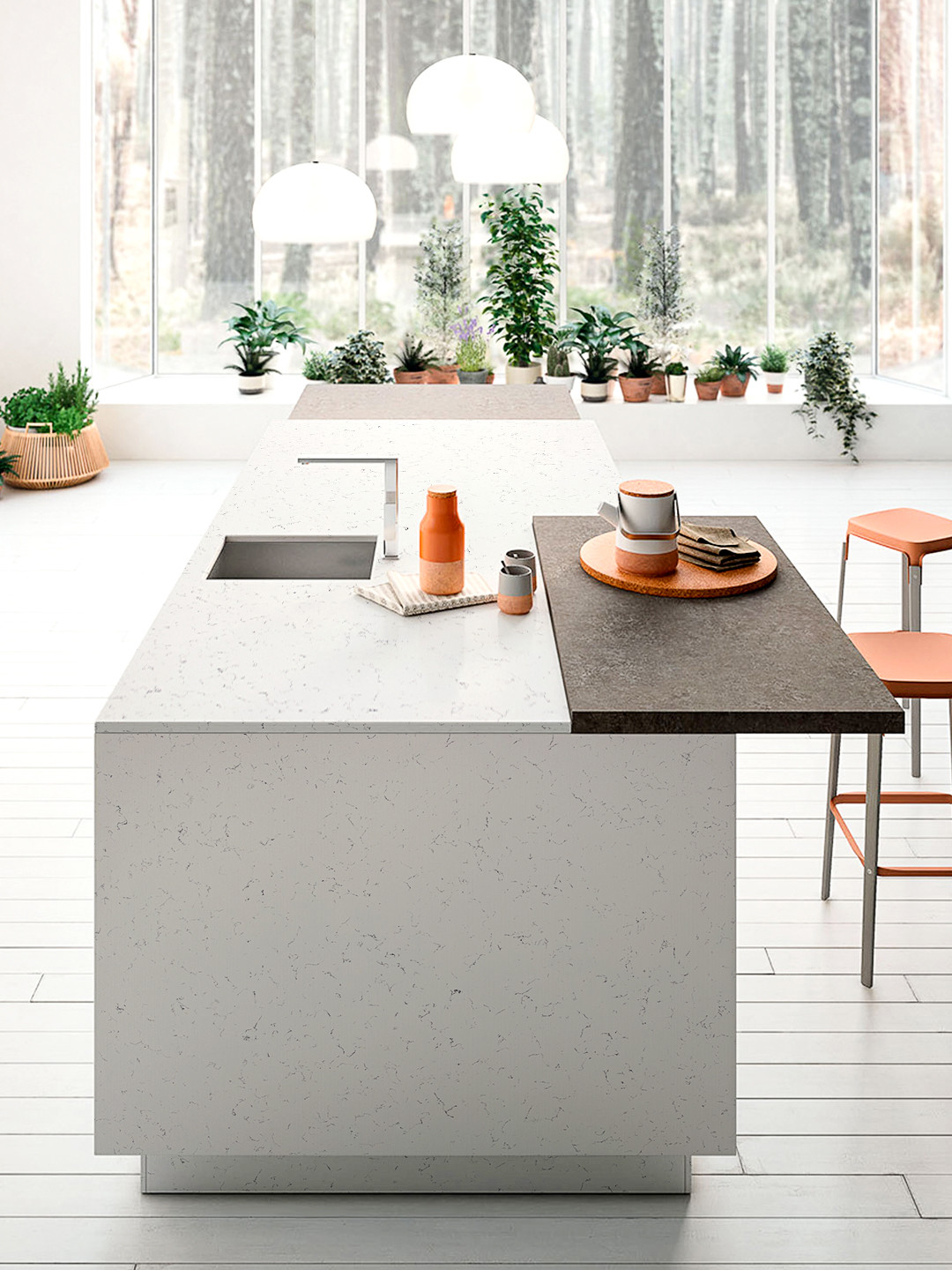 Quality High Quality Carrara Quartz Stone Slabs Kitchen Countertops Natural Marble Design for sale