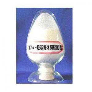 Quality Powdery Pharmaceutical Intermediates , CAS NO.302-23-8 17α-Hydroxyprogesterone Acetate for sale