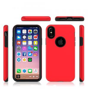 Quality Anti-Skid Shockproof Armor TPU PC 2 in 1 Combo Mobile Phone Case Cover For iPhone X 8 7 6 Plus for sale