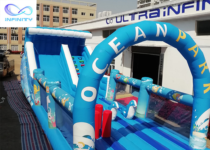 Buy cheap Giant outdoor Inflatable ocean park water slide with bounce house for rental or from wholesalers