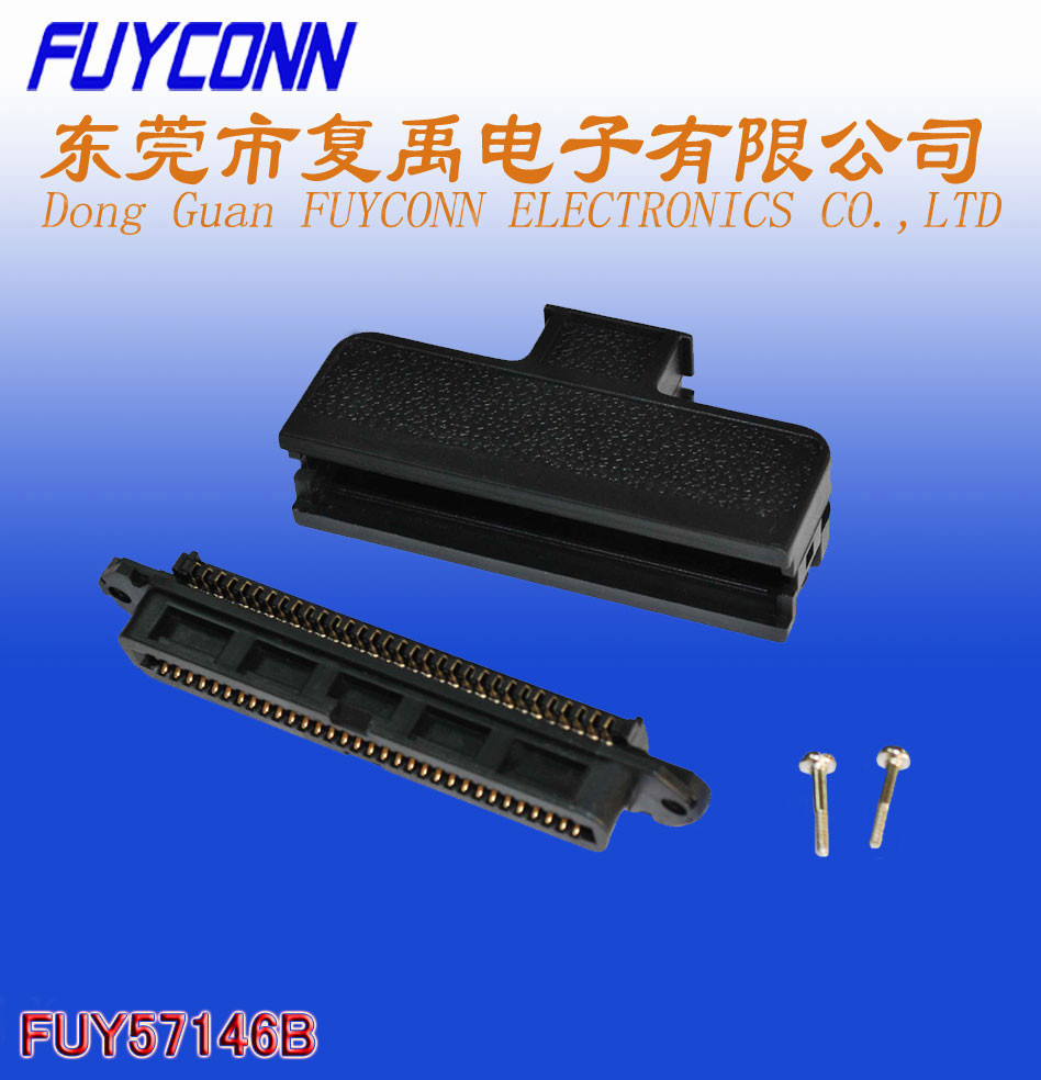 Quality 180 Degree Plastic Telco 50 Pin IDC Female Type Connector 25 Pairs for sale