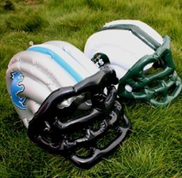 Quality Inflatable football helmet for sale