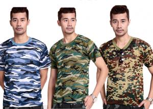 Quality Professional Short Sleeve Camouflage T Shirt Printing For Man for sale
