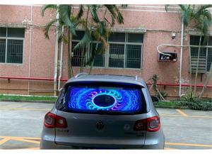 Quality 250mmx250mm LED Car Rear Window Digital Display 120W Aluminum Cabinet for sale