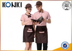 Quality Professional Stylish Restaurant Work Uniforms With Short Sleeve for sale