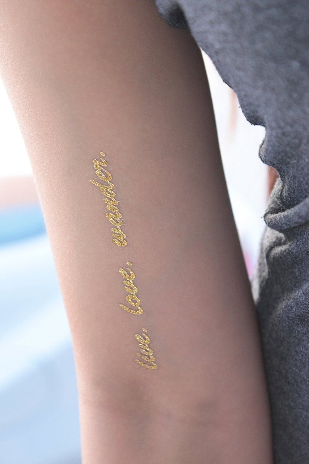 China Customized brand metallic foil tattoo on sale