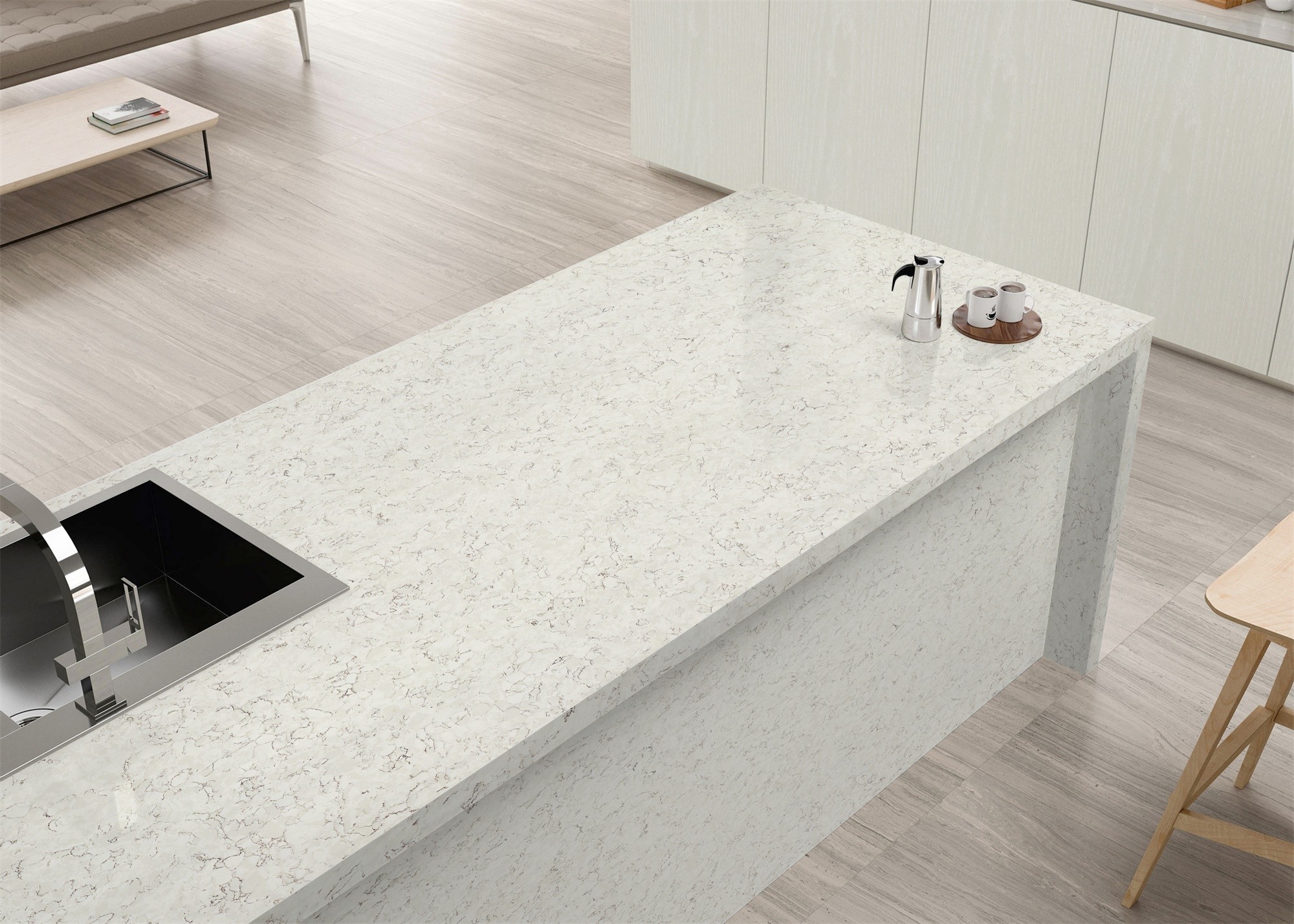 Quality Quartz Stone Top Strong Resistance To Scratch AB8009 for sale