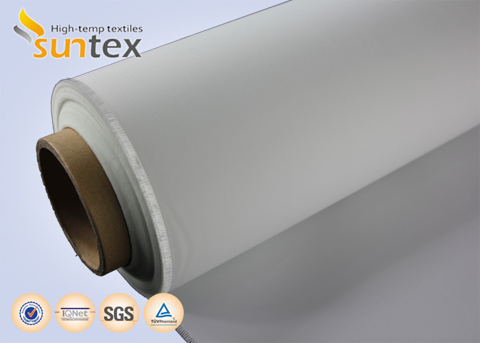 Quality Heat And Cold Resistant PU Coated Fiberglass Fabric 0.41mm For Air Distribution Ducts M0 for sale