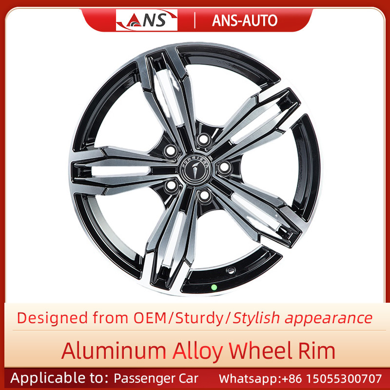 Quality Black Cars Body Parts Collision Resistant 17 Inch Aluminum Rims for sale
