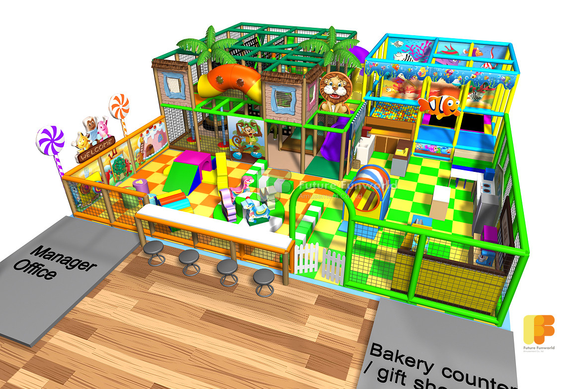 Quality Jungle Theme Project for Kids Indoor Playground FF-20151015mix-001-1 for sale