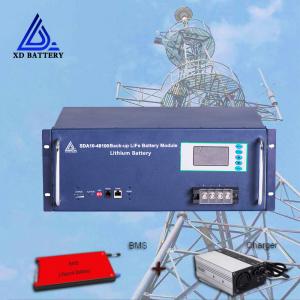Quality 48v 100ah Lithium Ion Telecom Tower Battery Pack Deep Cycle for sale