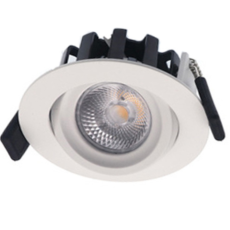Quality Nordic 360 Degree Rotatable Gyro Dim 2 Warm COB Downlight For Mounting Directly In Insulation for sale