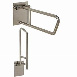 Quality Stainless Steel 500 pounds Disabled Toilet Handrails Stand Alone Toilet Rail for sale