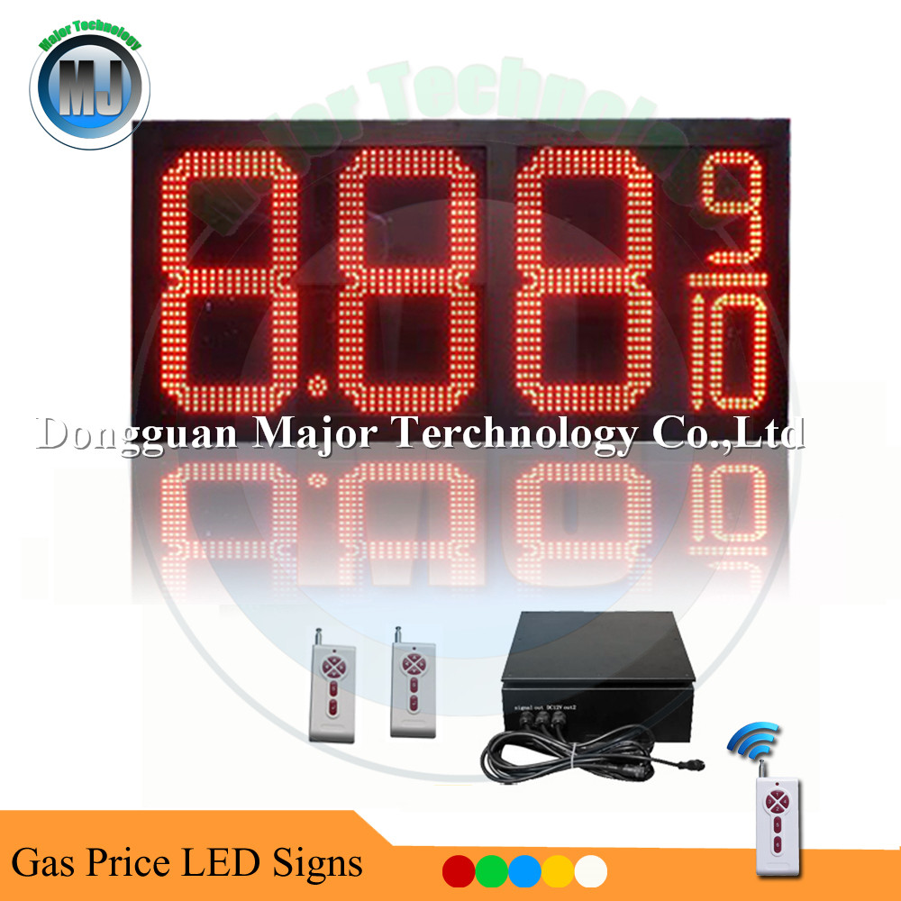 Quality 16inch RF Romote Control  Price Led Gasoline Price Station Digital Display for sale