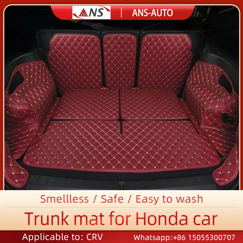 Quality Red Compatible 6.6 Pounds Honda Crv Car Leather Mat 3D Full Coverage Protective for sale
