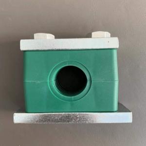 Quality Direct supplied pp square body single hole green Heavy duty series tube clamps for sale