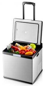 Quality Black And Grey DC Car Refrigerator Cooler For Cooling Drinks / Food And Fruits for sale