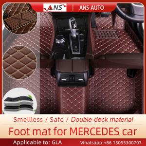 Quality Dirt Repellent Car Leather Mat , ISO9001 Mercedes Leather Floor Mats for sale