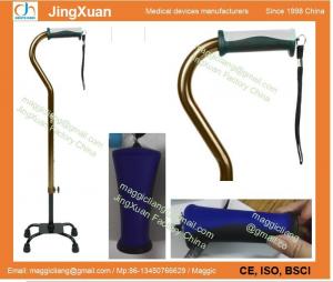 Quality The ergonomic cane handle, Adjustable Quad Cane for Right or Left Hand Use, Small Base for sale