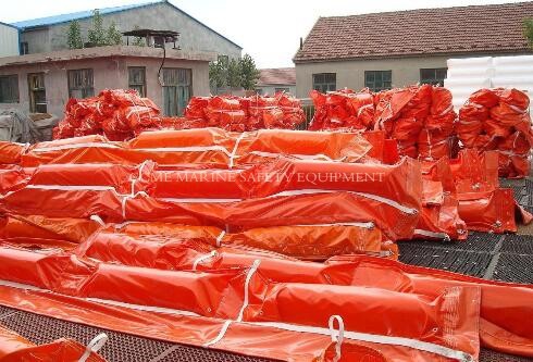 Quality Oil Spill Inflatable Rubber Oil Containment Boom PVC Oil Boom for sale