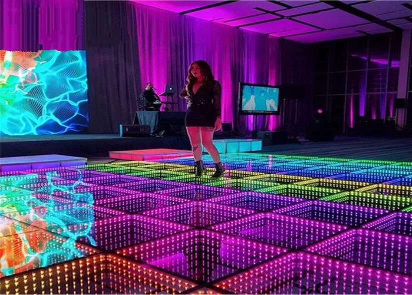 Quality P3.91 Video Dance Floor LED Display Kinglight  Real Pixel 1R1G1B for sale
