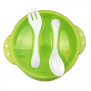 Quality Heighten Bottom Childrens Dinnerware Sets , Anti Broken Plastic Tableware Set for sale