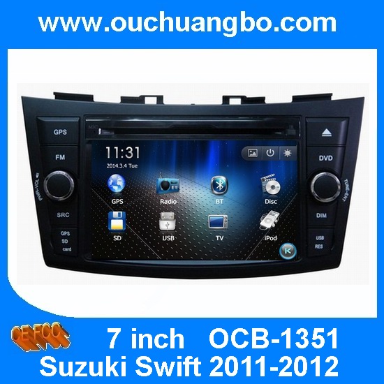 Quality Ouchuangbo gps Radio stereo DVD for Suzuki Swift 2011-2012 iPod USB swc BT India 2015 map for sale