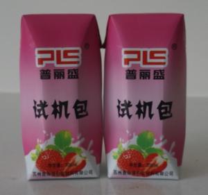 Quality 200ml Prisma Juice Aseptic Carton Paper And Aluminum Laminated Packaging for sale