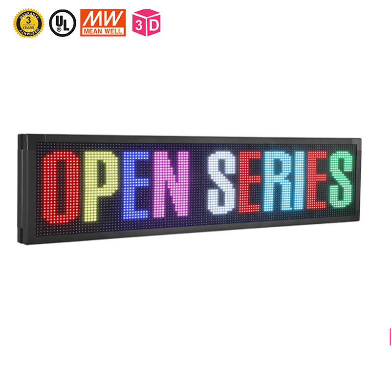 Quality 7 Color Programmable Scrolling LED Signs 10mm Wifi Programmable LED Sign for sale