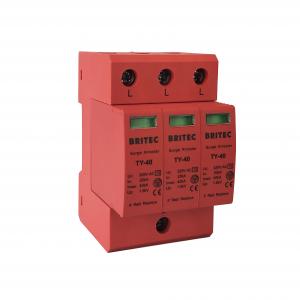 Quality 40kA Three Phase Electrical Equipment Class C Surge Protection Device Low Residual Voltage for sale