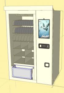 Quality Frozen Vending Machine -10 to -23 Degree for Sell ICE Cream , Frozen Food, Lift System, Interactive & Control Software for sale