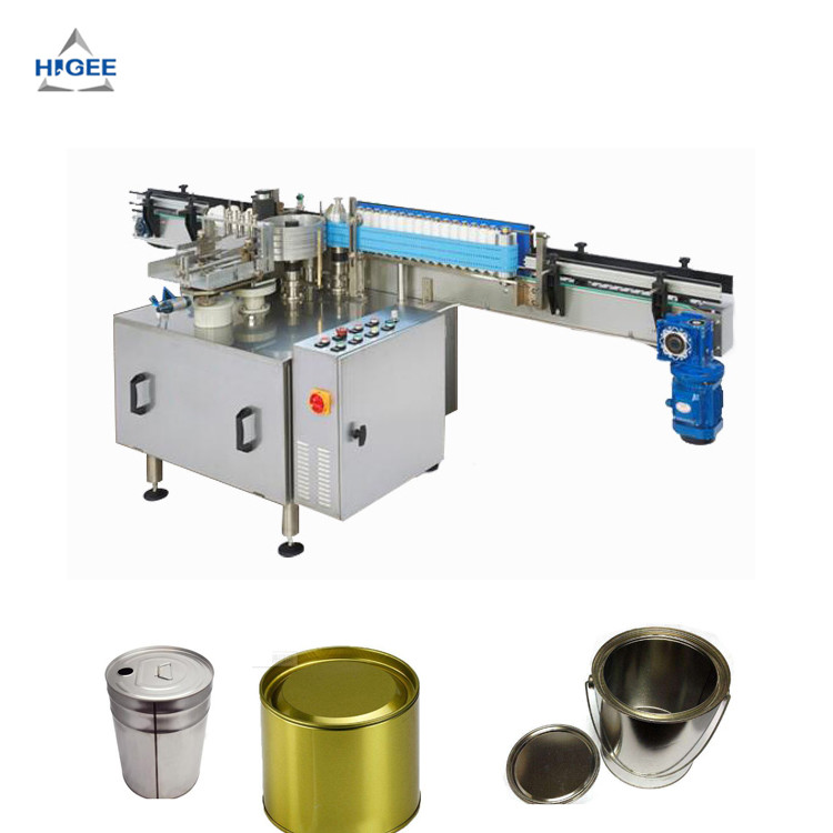Quality High Accuracy Automatic Wet Glue Labelling Machine For Tin Cans Stable Performance for sale