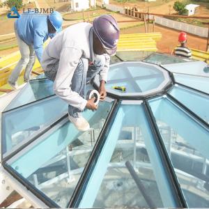 China LF space frame glass dome steel structure dome building roof design on sale