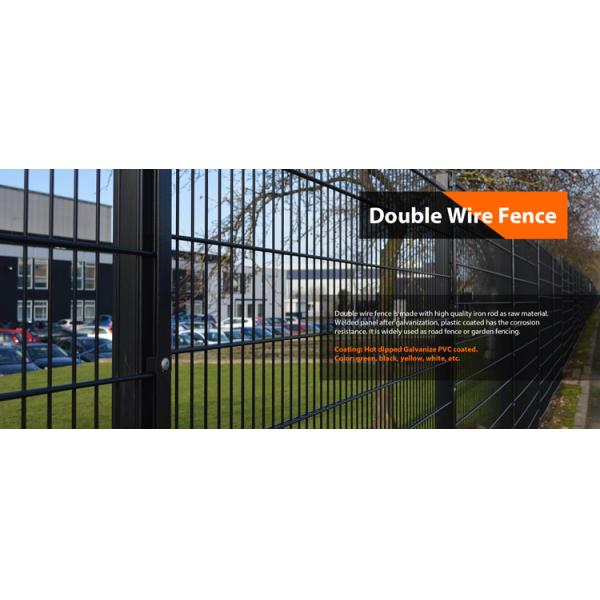 ECO Friendly fence designs twin wire fence 8/6/8 double wire mesh fence