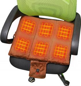 China USB Heated Stadium Seat Cushion 5V 2A Seat Heating Pad Memory Foam Portabe for Camping on sale