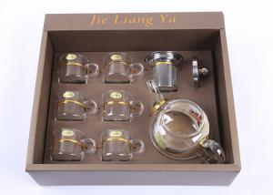 Quality Professional Loose Tea Gift Sets Borosilicate Glass Tea Infuser Teapot 500ML Kattle for sale