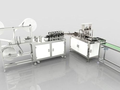 Buy Automatic Non Woven Face Mask Making Machine Computer PLC Programming Control at wholesale prices