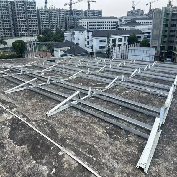 Sleek Solar PV Mounting Brackets Lightweight Windproof Solar Panel Holder