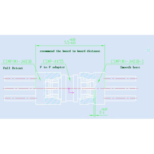 Glass Insulator Supper Micro SMP 0.04GHz-40GHz Frequency Range for Board to Board Connect