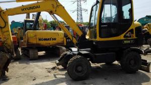 Quality Used hyundai r60w-7 wheel excavator for sale for sale