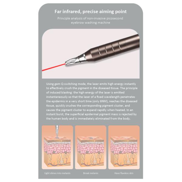 DPL laser picosecond Professional Portable Picosecond Q Switch Nd Yag Laser Eyebrow Tattoo Removal 1320nm 1064nm Beauty Machine