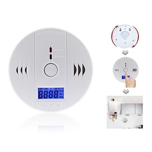 Audio / Visual Alarm Gas Detector , Carbon Monoxide And Gas Detector 85dB Sound Level