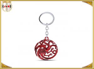 Quality Retractable Detachable Metal Key Chain Ring With Metal Pendant Laser Engraved Logo for sale