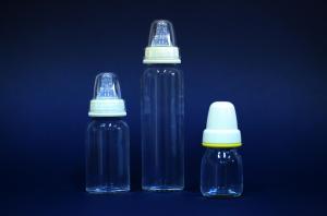 Quality Environmental Friendly Heat-Resistant Borosilicate 300ml Glass Baby Feeding Bottles for sale