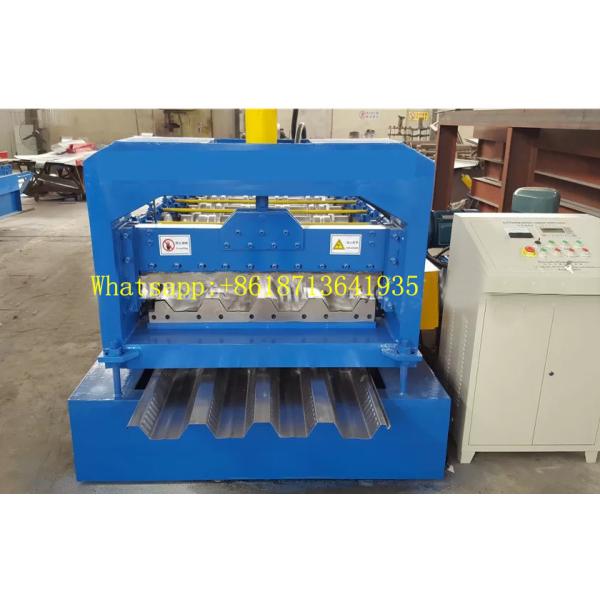 Galvanized Steel 15m/Min Floor Deck Forming Machine 28 Rows High Speed