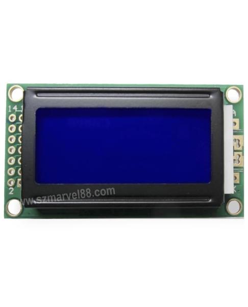 Buy M0802B-B5, 8x2 Character Dot-matrix LCD Module, STN Blue LCD type, White backlight, transm at wholesale prices